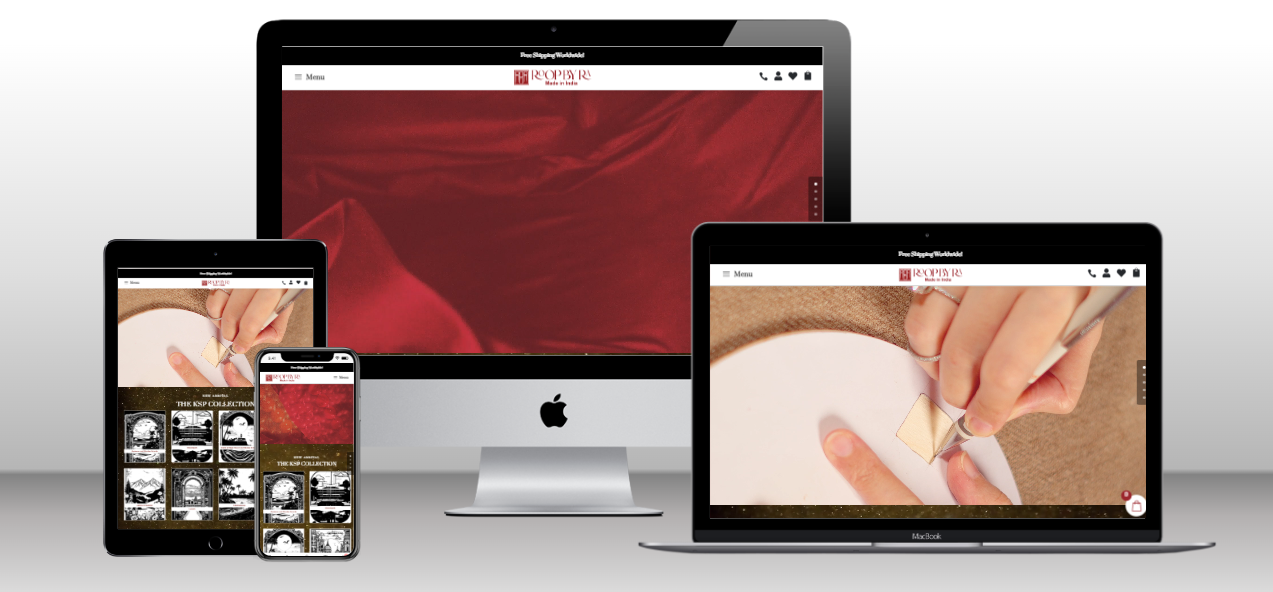 roopbyra Ecommerce Website design
